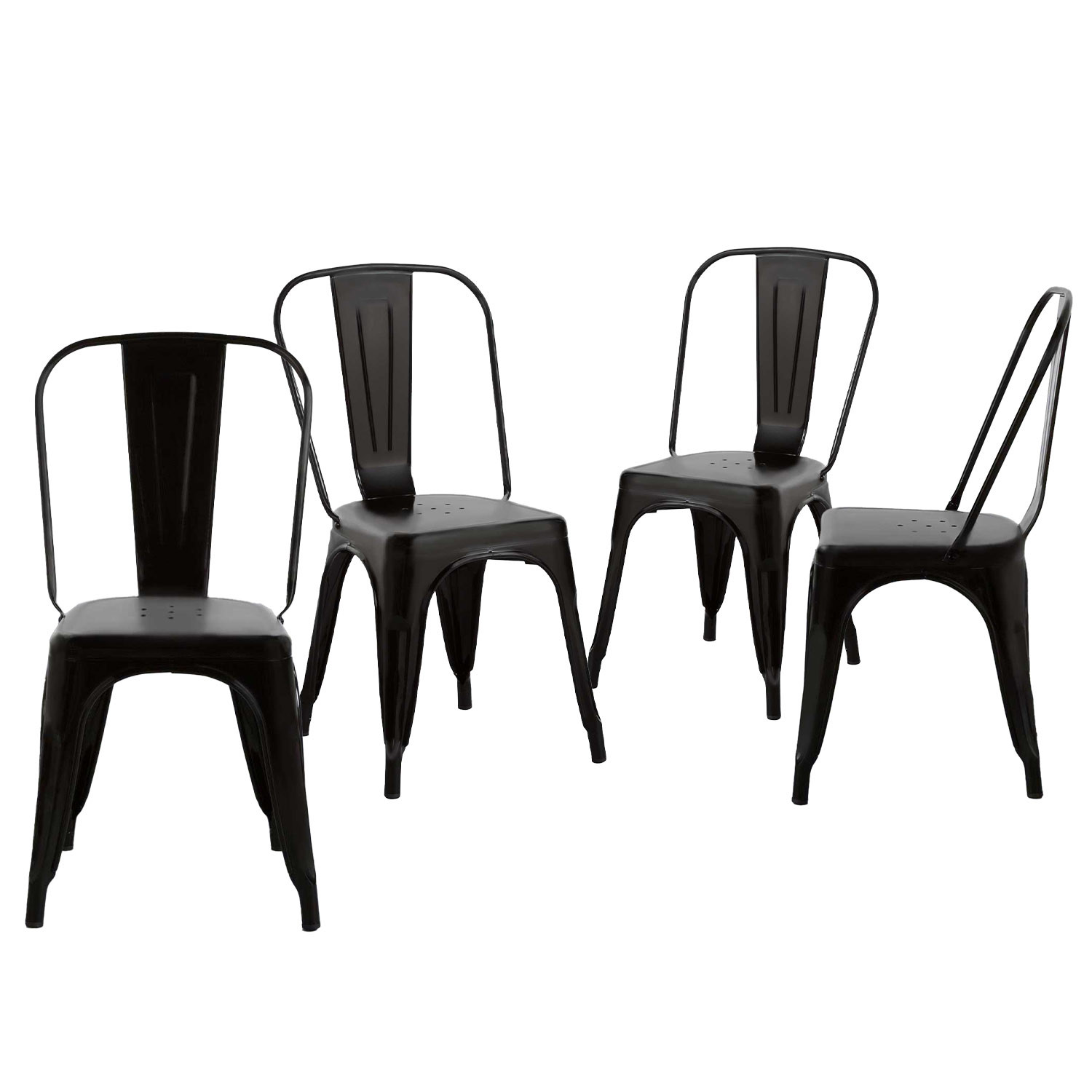 Pack 4 Sillas Industriales Strong 45x54x85cm Thinia Home Sillas de Comedor 1